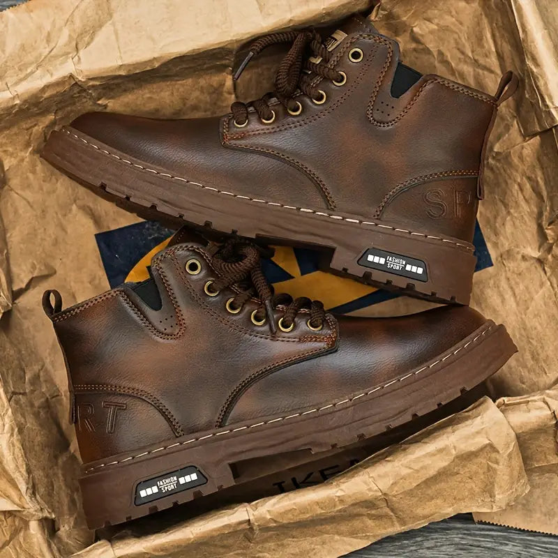 Reeves™ Trail Leather Boots — Rugged Grip Meets All-Weather Comfort