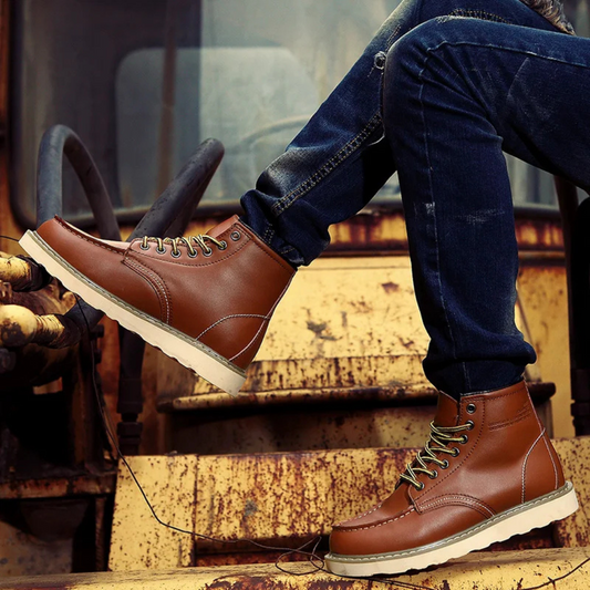 Harrison™ Vintage Leather Boots — Rugged Build, Premium Comfort