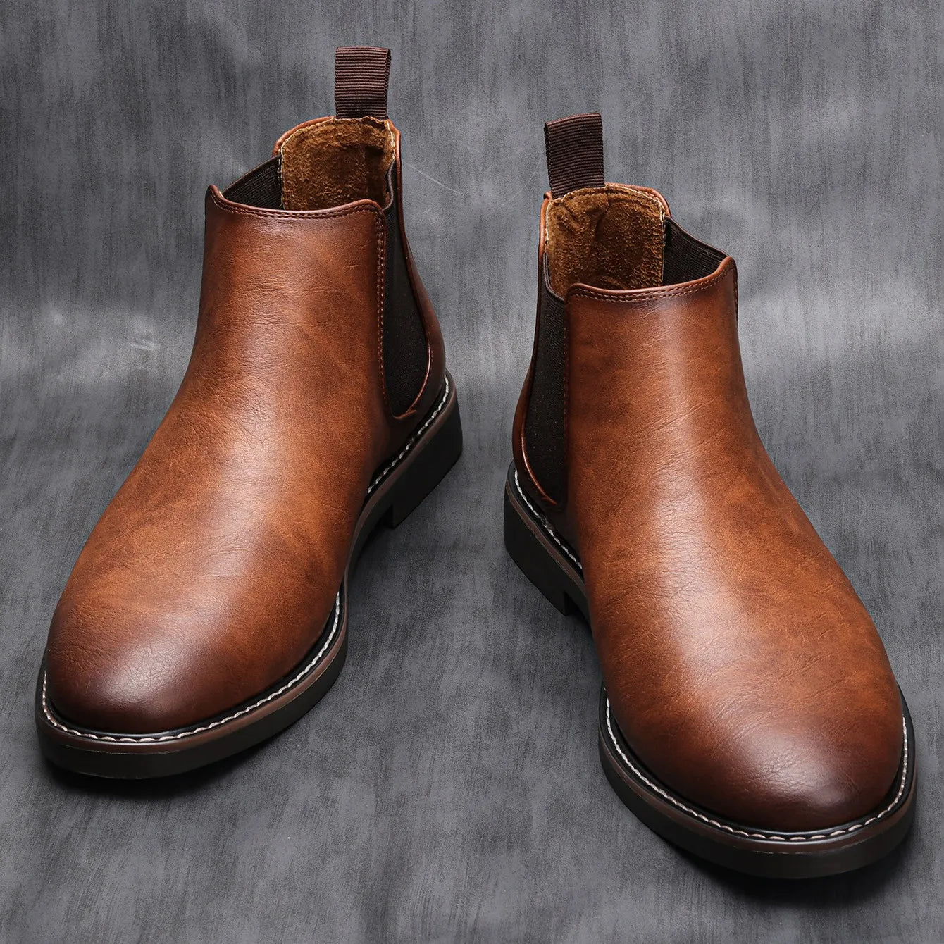 Carter™ Retro Leather Boots — Soft Cushioning with a Refined Finish