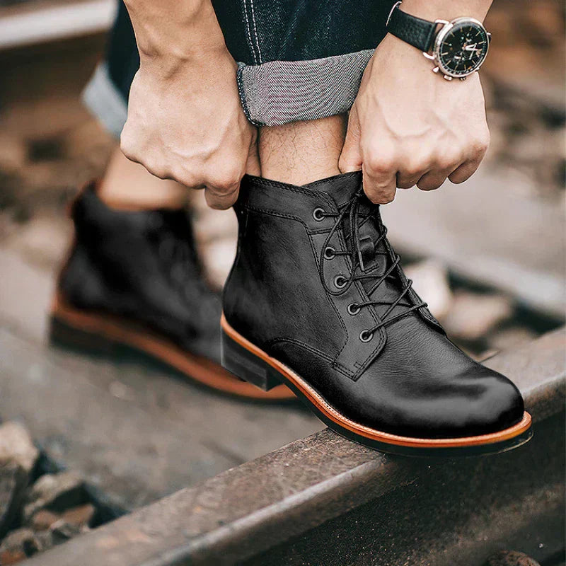 Elliot™ Heritage Leather Boots — Timeless British Style & All-Day Support